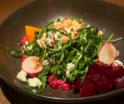 Root Down signature dishes Roasted Baby Beet Salad
Pan Roasted Chicken
Rockfish Tom Kha